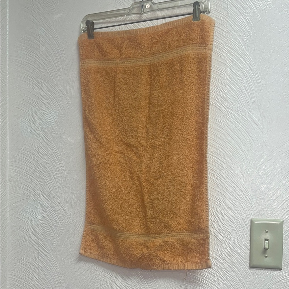 Orange hand towel